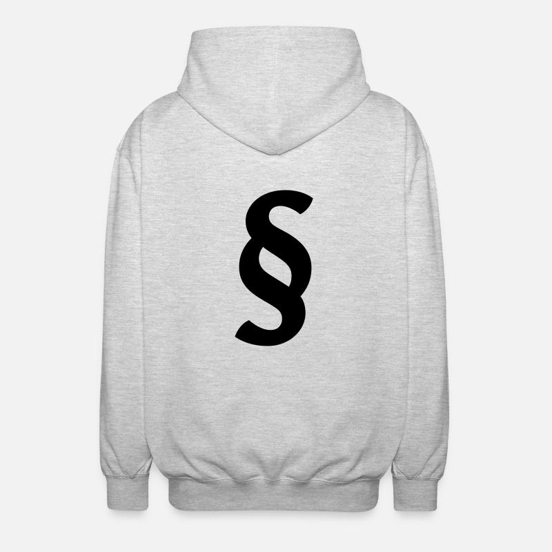 Paragraph - Unisex Kapuzenjacke - Hellgrau meliert