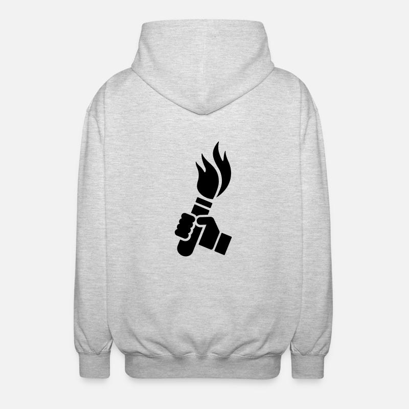 PYROTECHNIK - Unisex Kapuzenjacke - Hellgrau meliert