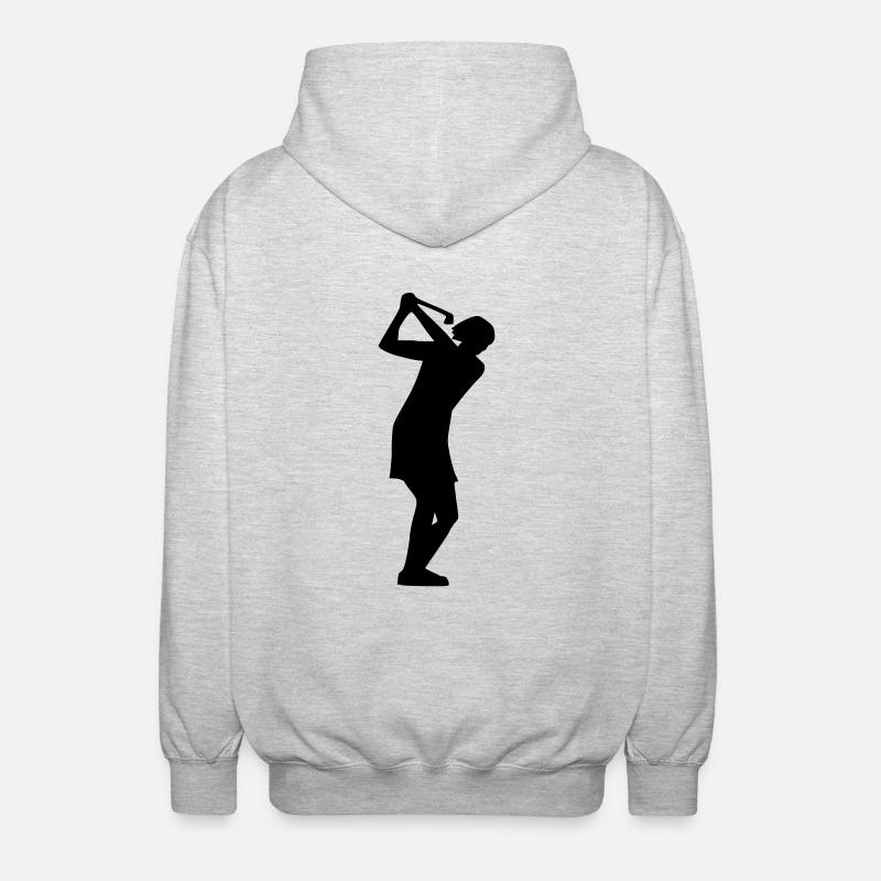 Golf - Unisex Kapuzenjacke - Hellgrau meliert