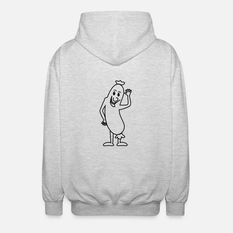 Wurst - Unisex Kapuzenjacke - Hellgrau meliert