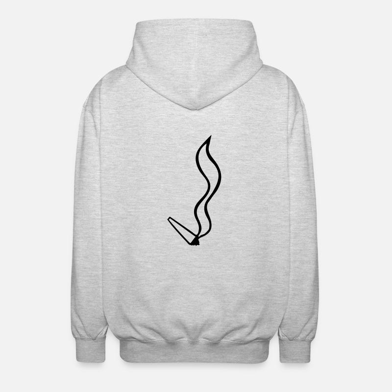 joint cannabis cigarette fun - Veste à capuche unisexe - gris clair chiné