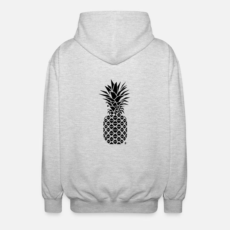 AD Geometric Pineapple - Veste à capuche unisexe - gris clair chiné