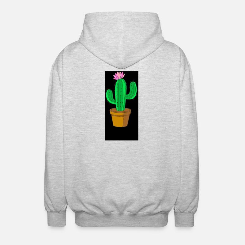 cactus - Veste à capuche unisexe - gris clair chiné