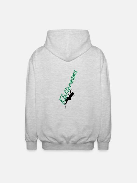 Climbing Mama - Unisex Hooded Jacket - light heather grey