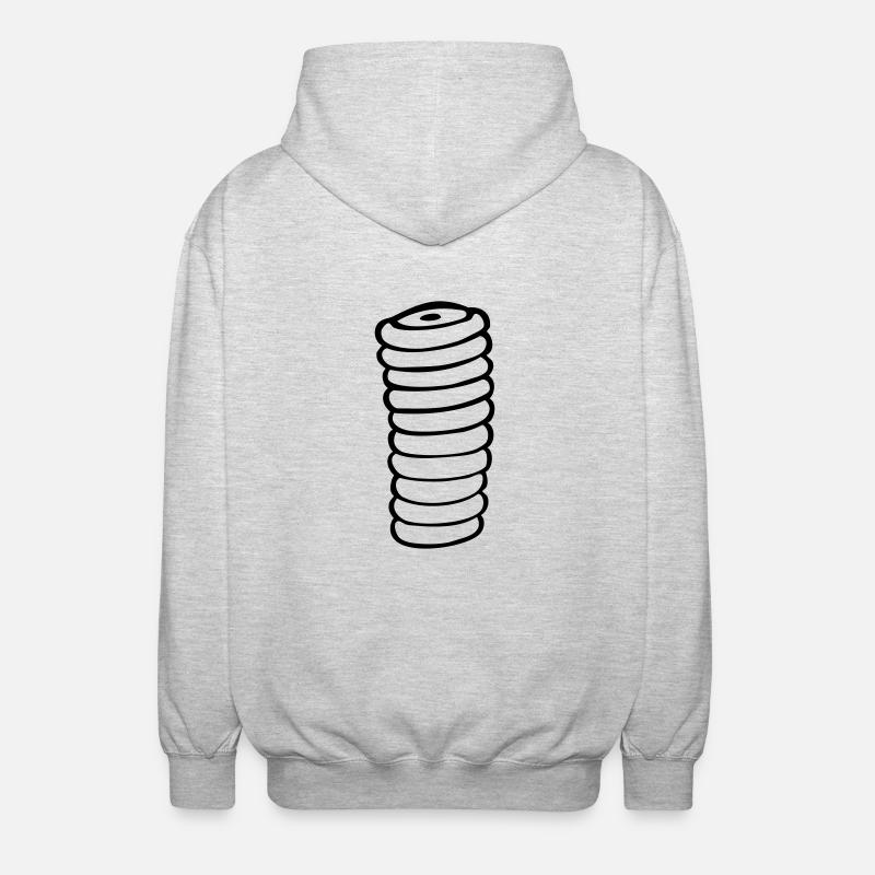 baumstriezel baumkuchen spieß kuchen - Unisex Kapuzenjacke - Hellgrau meliert