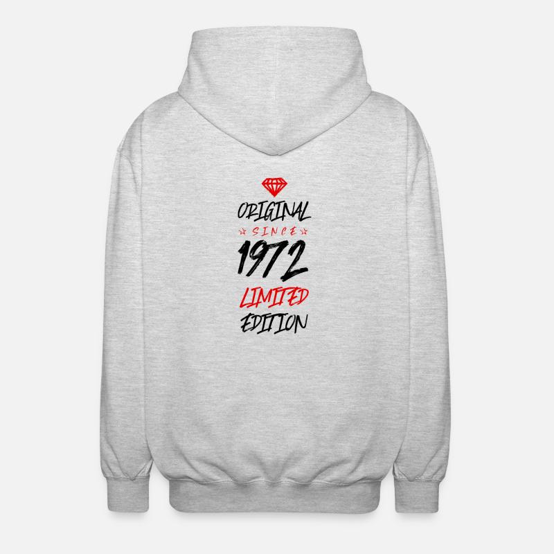 1972 Édition limitée - Veste à capuche unisexe - gris clair chiné