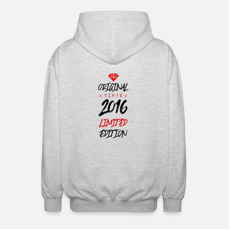 Édition limitée 2016 - Veste à capuche unisexe - gris clair chiné