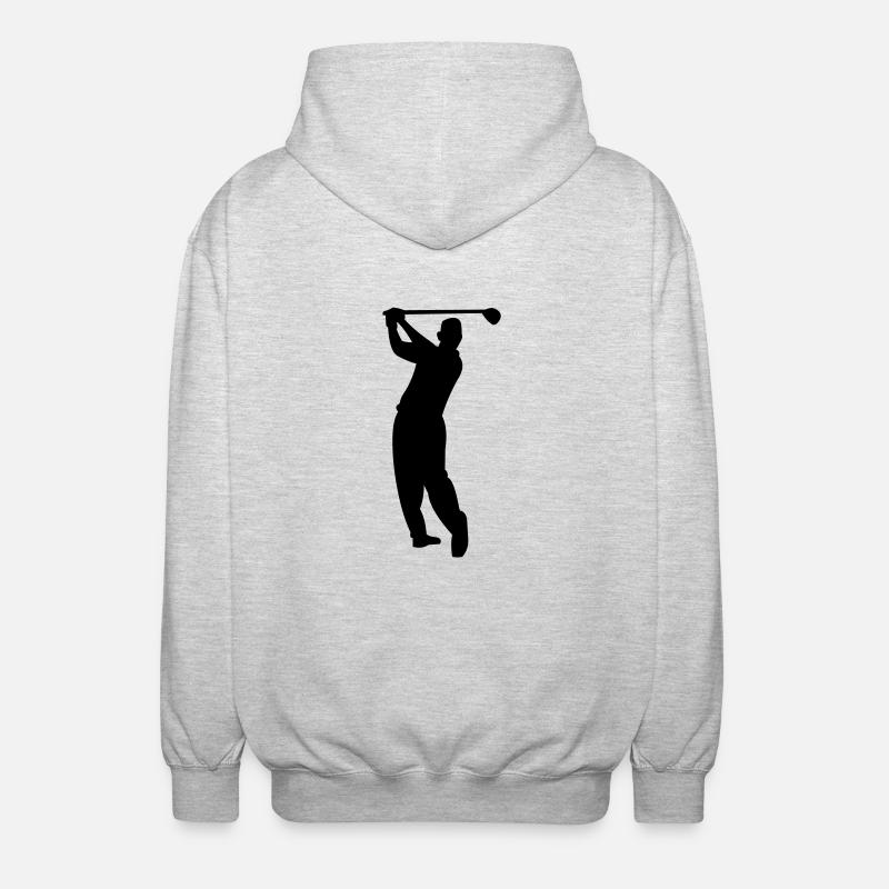golfer01 - Unisex Kapuzenjacke - Hellgrau meliert