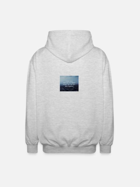 Ich will nur - Philipp Poisel - Unisex Kapuzenjacke - Hellgrau meliert
