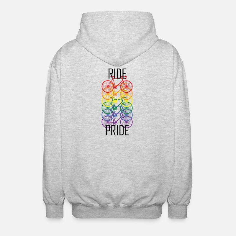 PRIDE Conception de vélos - Veste à capuche unisexe - gris clair chiné