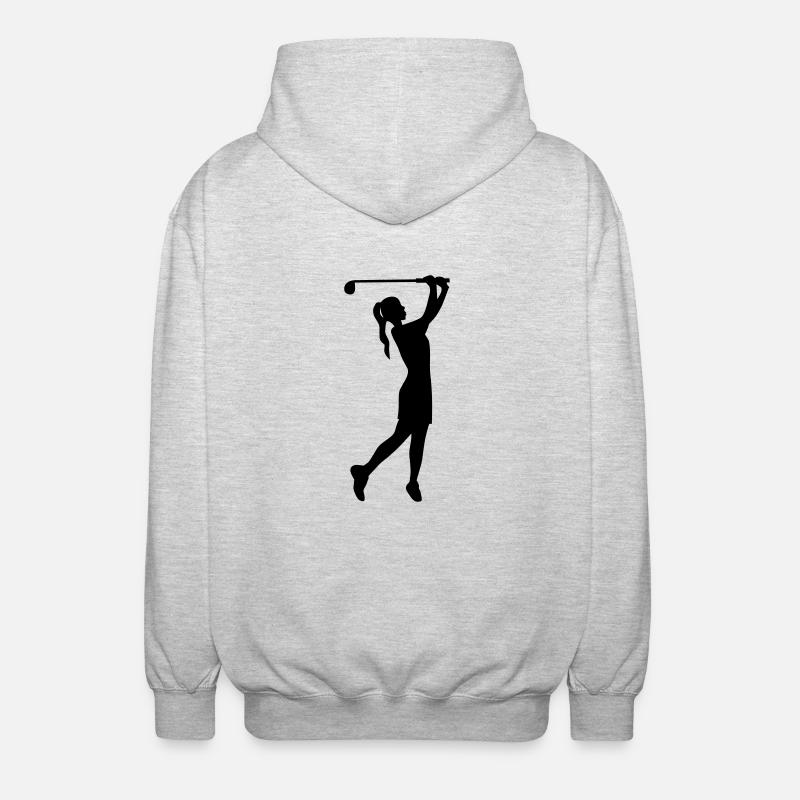 golferin - Unisex Kapuzenjacke - Hellgrau meliert