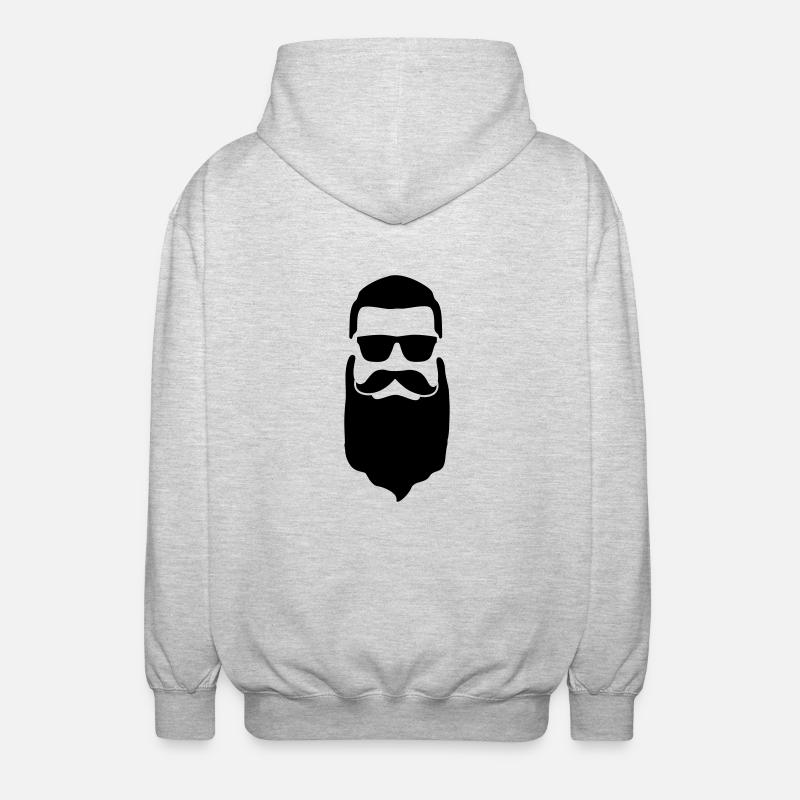 Bart - Unisex Kapuzenjacke - Hellgrau meliert