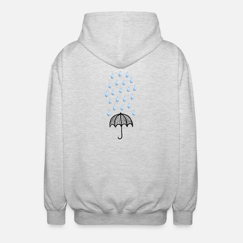 umbrella - Unisex Hooded Jacket - light heather grey
