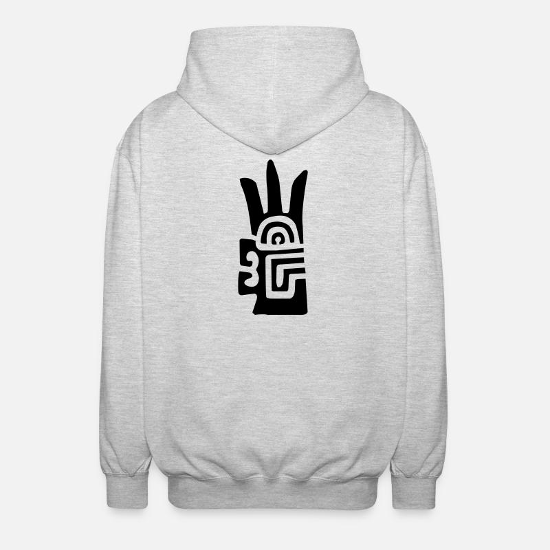 Chavín - Veste à capuche unisexe - gris clair chiné