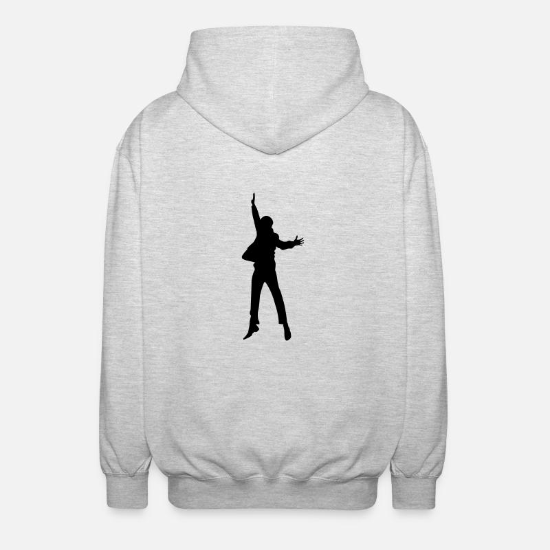 Jump High - Unisex Kapuzenjacke - Hellgrau meliert