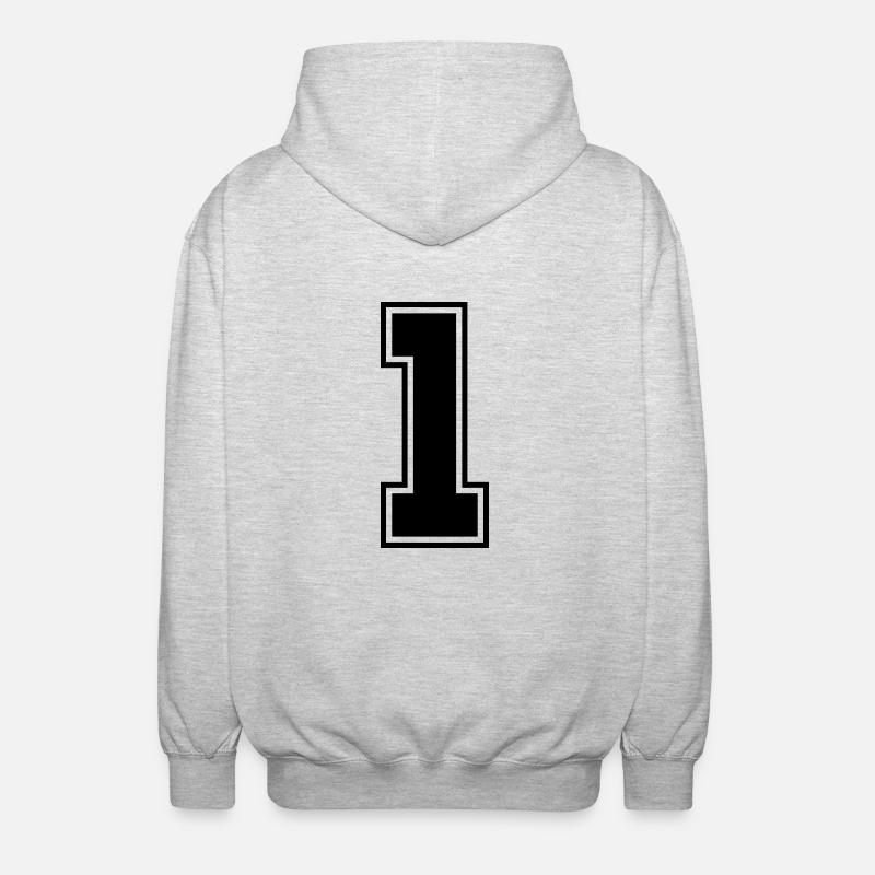 1__f1 - Veste à capuche unisexe - gris clair chiné
