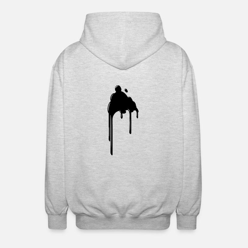 Patch blob - Veste à capuche unisexe - gris clair chiné