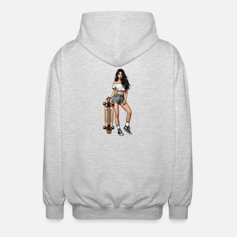 Longboard - Unisex Hooded Jacket - light heather grey