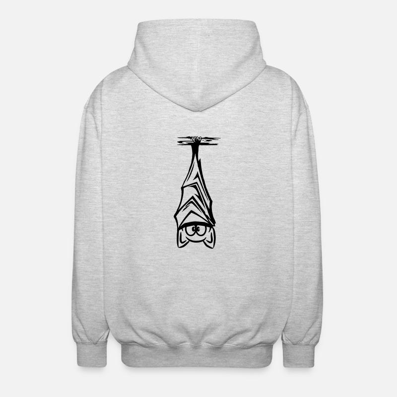 Pendaison de bat - Veste à capuche unisexe - gris clair chiné