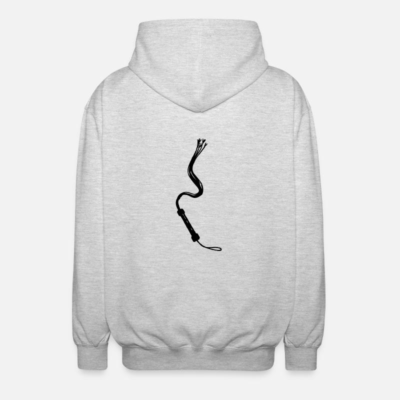 Peitsche - Unisex Kapuzenjacke - Hellgrau meliert