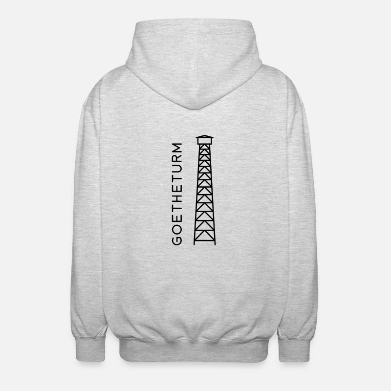 GOETHETURM - Unisex Kapuzenjacke - Hellgrau meliert
