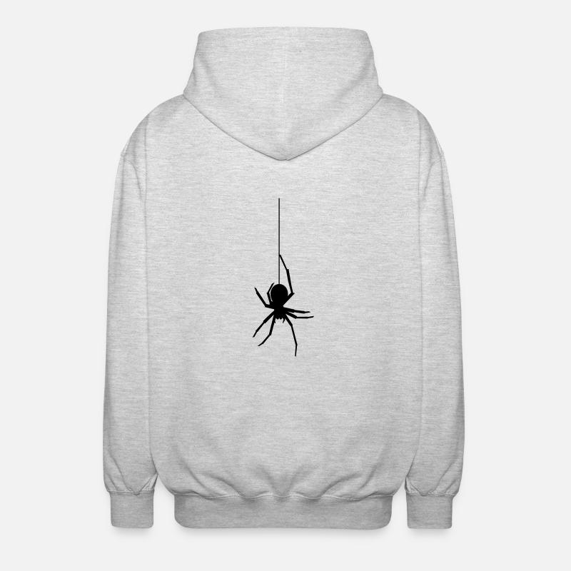 frightnet spider - Unisex Hooded Jacket - light heather grey