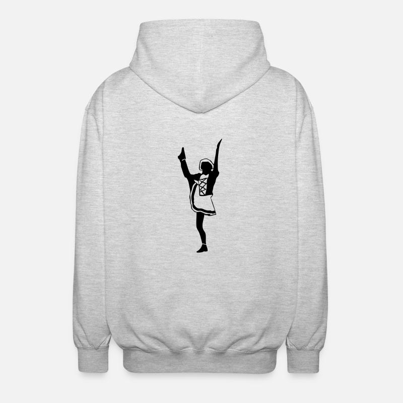 Funkenmarie - Unisex Kapuzenjacke - Hellgrau meliert