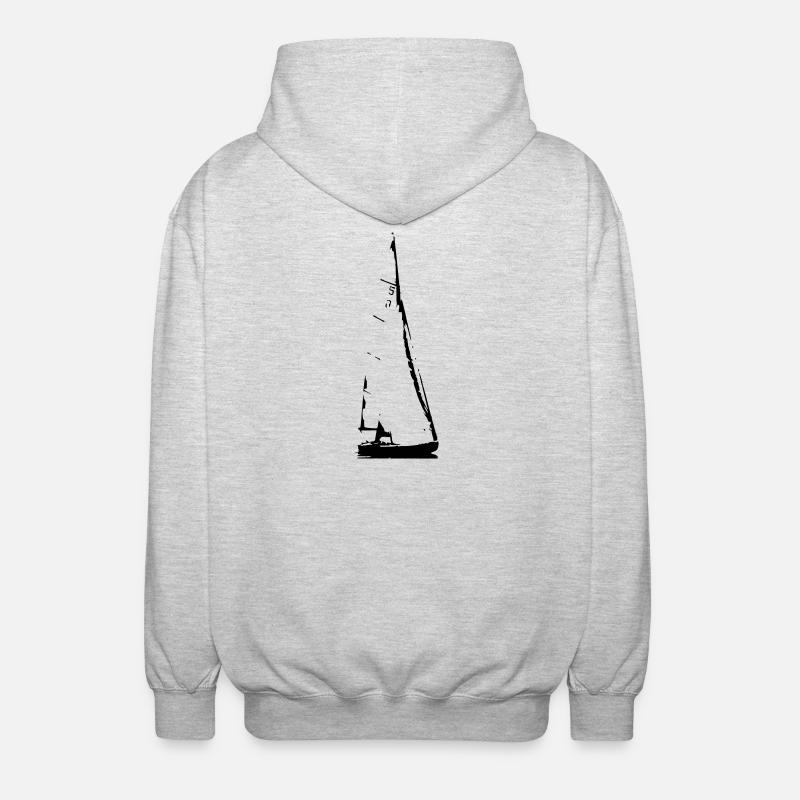 Sailing Boat - Veste à capuche unisexe - gris clair chiné