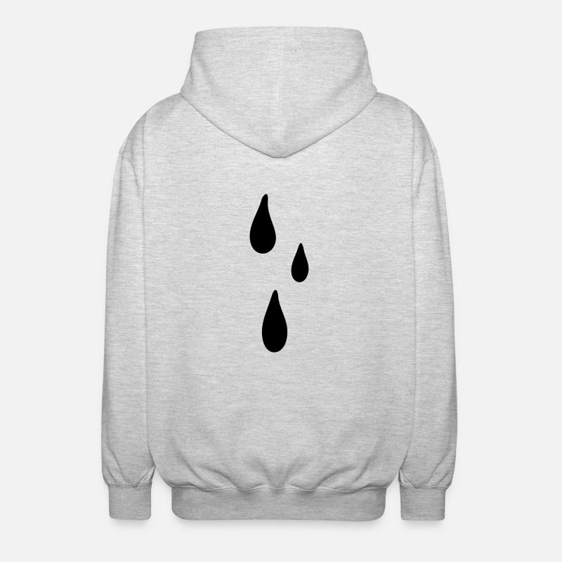 tears - Unisex Kapuzenjacke - Hellgrau meliert