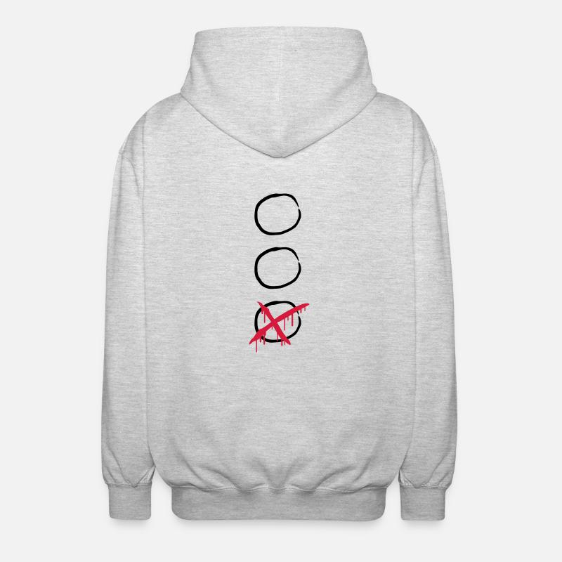 Choose - Veste à capuche unisexe - gris clair chiné
