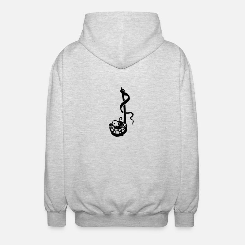 Note - Veste à capuche unisexe - gris clair chiné