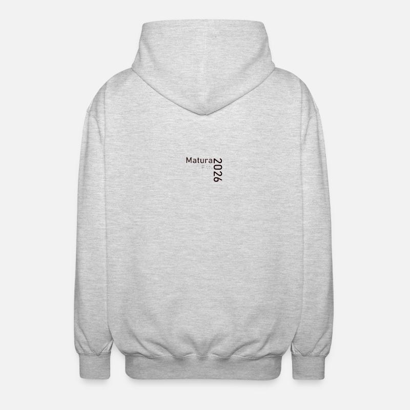 Matura 2026 Est. Design - Veste à capuche unisexe - gris clair chiné