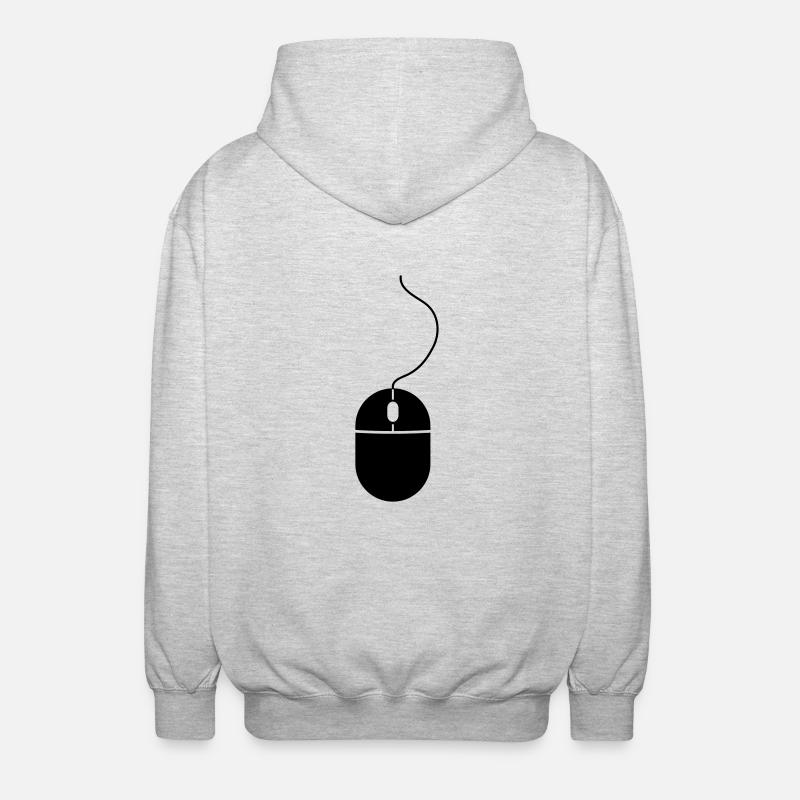 Computer Mouse - Veste à capuche unisexe - gris clair chiné