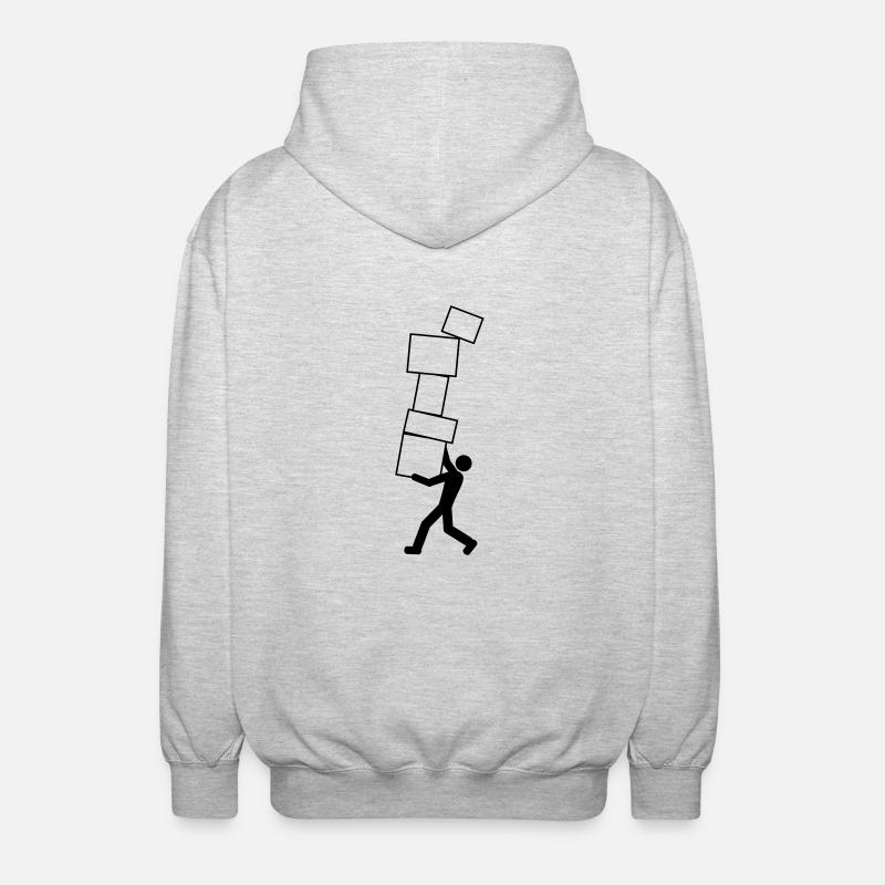 removal - Unisex Kapuzenjacke - Hellgrau meliert