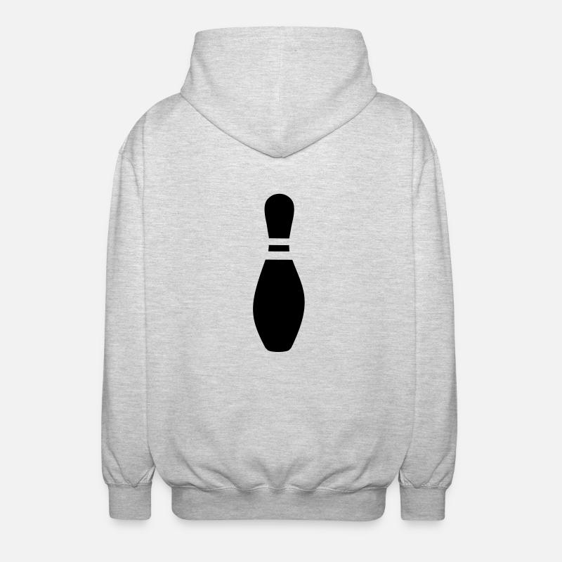 Bowling pin - Veste à capuche unisexe - gris clair chiné