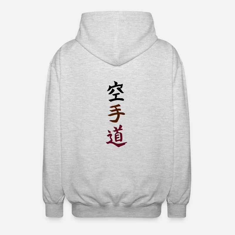 Karatedo - Unisex Kapuzenjacke - Hellgrau meliert