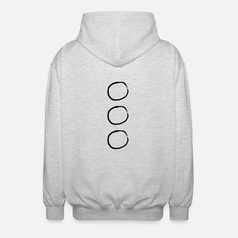 Choose Circles - Veste à capuche unisexe - gris clair chiné
