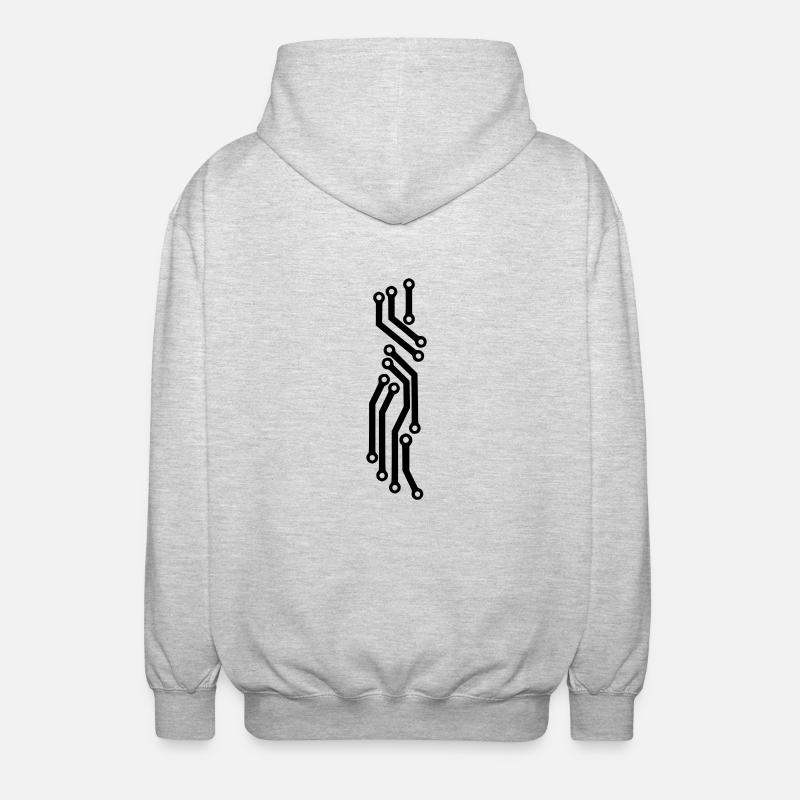 pcb - Unisex Kapuzenjacke - Hellgrau meliert