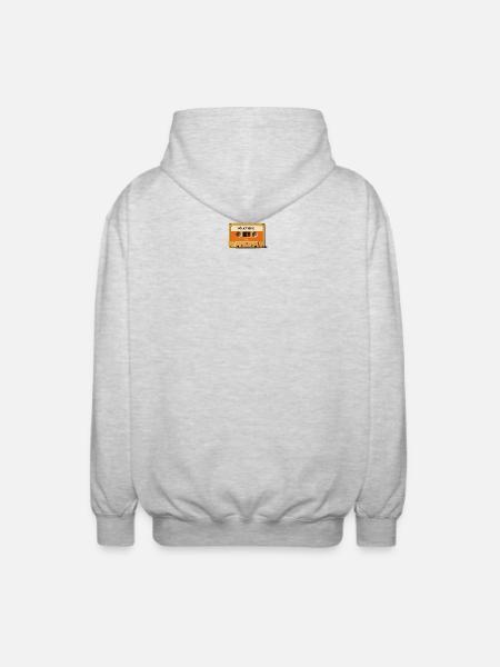 Mixtape Retro Cassette - Unisex Hooded Jacket - light heather grey