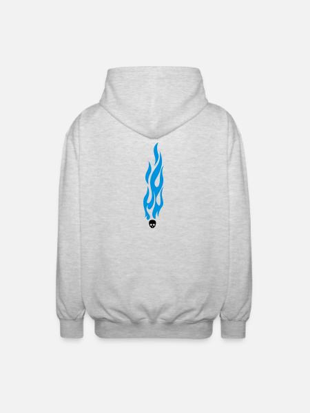 flammen - Unisex Hooded Jacket - light heather grey