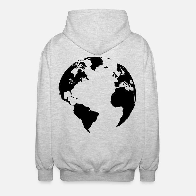 Mutter Erde - Unisex Kapuzenjacke - Hellgrau meliert