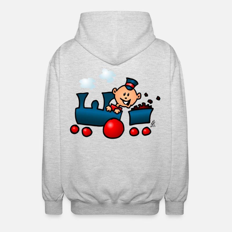 Train - Veste à capuche unisexe - gris clair chiné