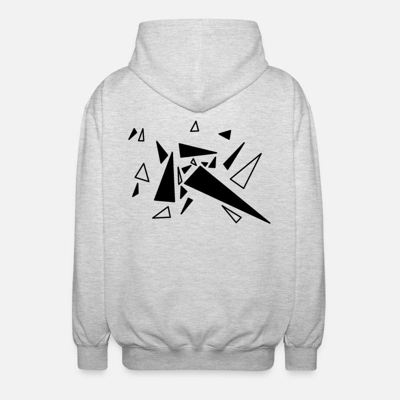 triangle - Veste à capuche unisexe - gris clair chiné