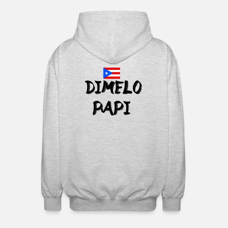 Dimelo Papi Latino - Veste à capuche unisexe - gris clair chiné