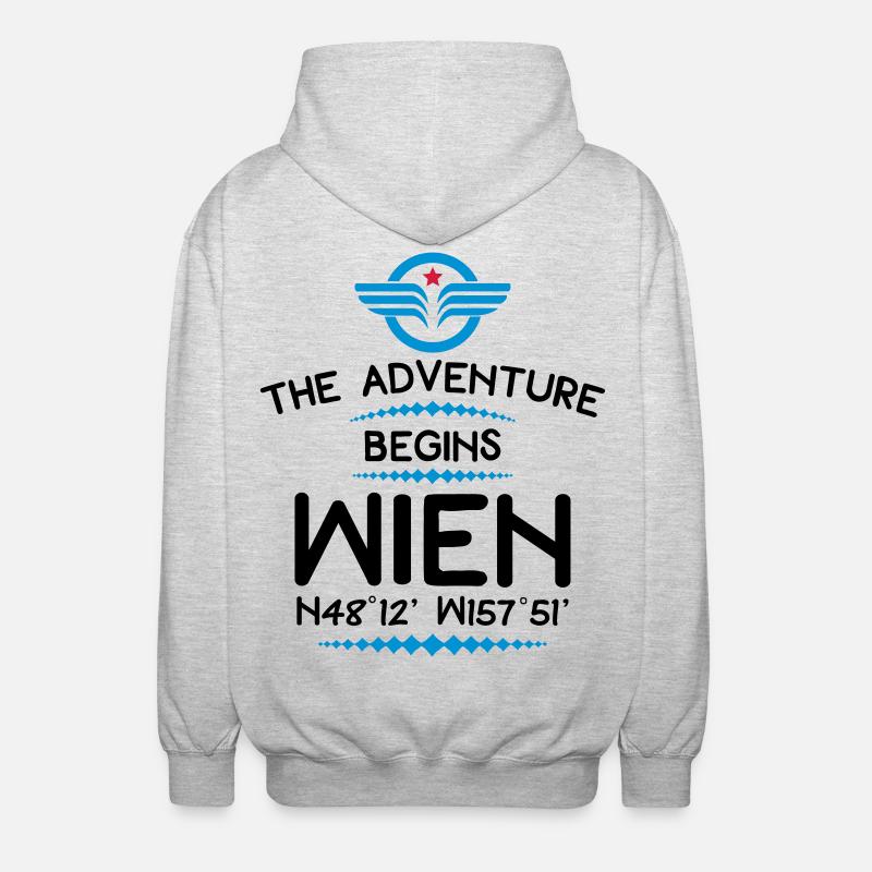 Vienna - Unisex Hooded Jacket - light heather grey