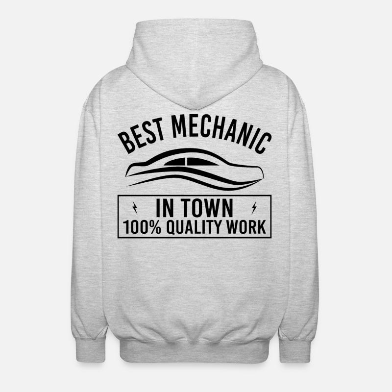 Occupation Engineer in Mechanical Engineering - Unisex Hooded Jacket - light heather grey