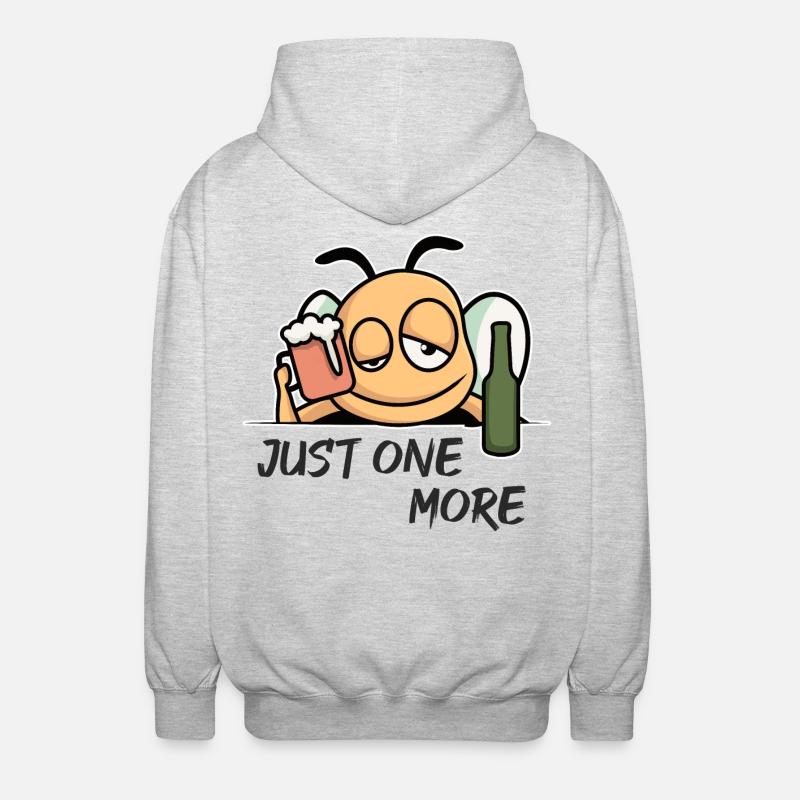 Juste un de plus - Veste à capuche unisexe - gris clair chiné
