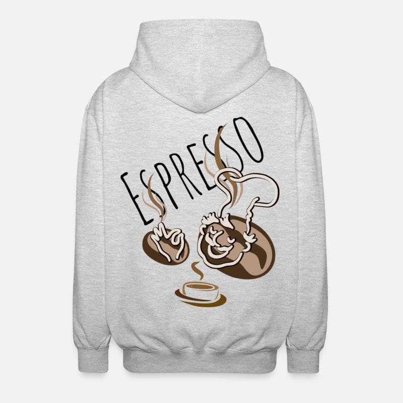 espresso - Veste à capuche unisexe - gris clair chiné