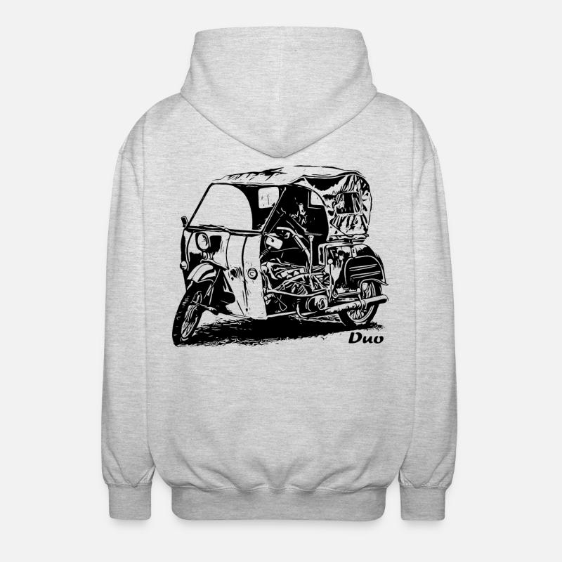 Simson Duo Krause - Veste à capuche unisexe - gris clair chiné