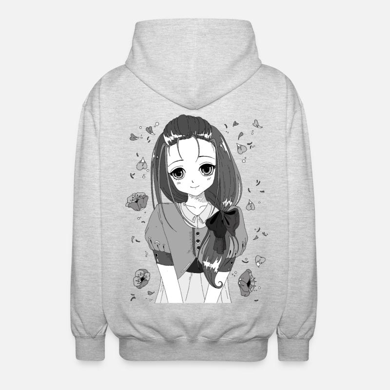manga - Unisex Hooded Jacket - light heather grey